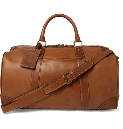 brown fake leather duffle bag|brown leather duffle bag men.